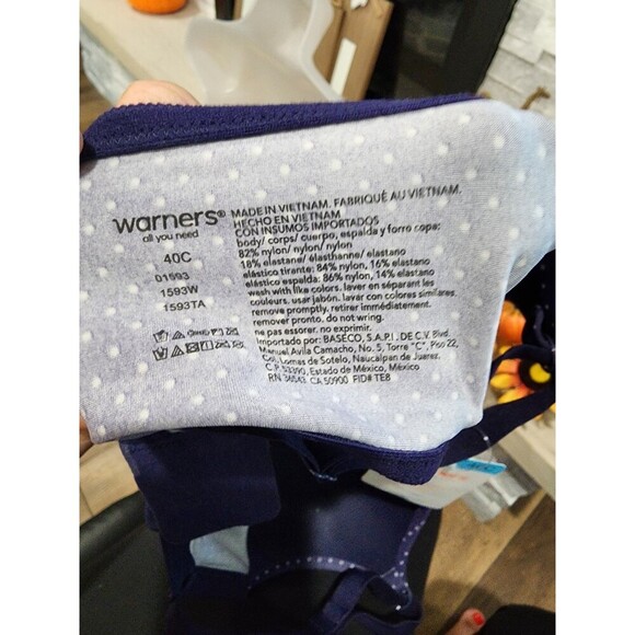 NWT Warner's This Is Not A Bra Underwire Lightly Lined T-Shirt Bra 01593 40C - Picture 6 of 8